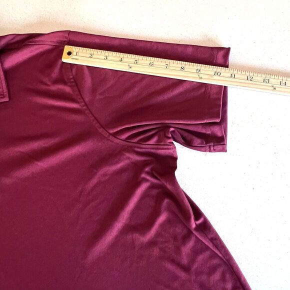 Mens T-shirt plus red vine short sleeve sport casual button size 2XL/2XG (50-52) - Picture 7 of 12